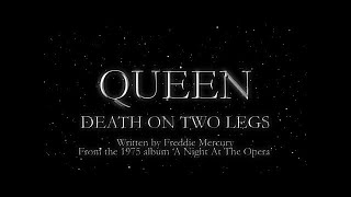 Queen  Death on Two Legs Official Lyric Video [upl. by Yrkcaz]