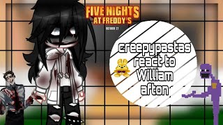 •creepypastas react to William afton• [upl. by De Witt]