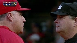 LAATEX Scioscia gets ejected after arguing play [upl. by Pelagia]