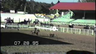 Calf Roping  Cheyenne Rodeo 1995  Part 4 [upl. by Leta]