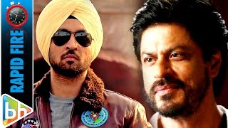 Diljit Dosanjhs FUNNY Rapid Fire On Shah Rukh Khan  Anushka Sharma  Rab Ne Bana Di Jodi [upl. by Akeit]