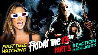 Coby enjoys a three dimensional FRIDAY THE 13TH PART 3 1982 Movie Reaction FIRST TIME WATCHING [upl. by Aleafar]