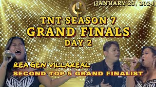 GRAND FINALS Day 2 REA GEN VILLAREAL Performance HULING TAPATAN SA TNT SEASON 7 January 23 2024 [upl. by Zerdna]