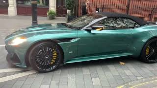 Aston Martin DBS Volante in Mayfair its sick bro [upl. by Hollyanne]