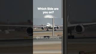 Which Side are you on aviation avgeek fypシ゚ plen [upl. by Ronnholm]