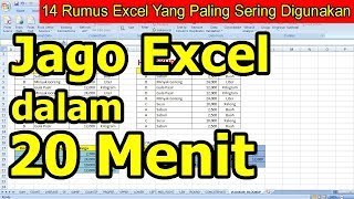 14 Rumus Excel Yang Paling Sering Digunakan [upl. by Ellezaj678]