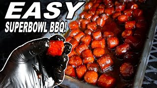 HOT DOG BURNT ENDS  The EASIEST Dish Ive Ever Made  Fattys Feasts [upl. by Norrahc194]