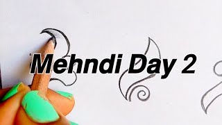 Mehndi Day 2  Shape Shading [upl. by Iey]