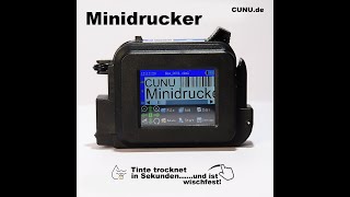 CUNU Minidrucker  der Handdrucker mit Thermal Inkjet Fähigkeiten [upl. by Perrin]