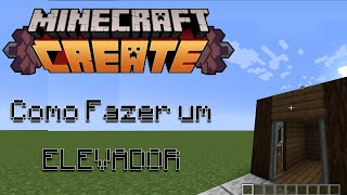 COMO FAZER UM ELEVADOR NO MINECRAFT COM O CREATE [upl. by Hawthorn]