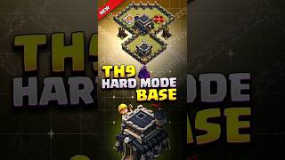 INSANE TH9 War BASE for HARD MODE⚒️clashofclans th9 cocbases th9base th9warbaselink coc [upl. by Alba]