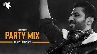 DJ NYK  New Year 2023 Party Mix  Yearmix  Non Stop Bollywood Punjabi English Remix Songs [upl. by Barncard]