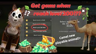 WildCraft 4 update ideas Get gems when reach max new playable animal camel and more [upl. by Eadnus]