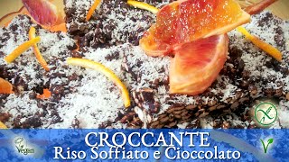 ❤ CROCCANTE RISO SOFFIATO CIOCCOLATO E COCCO ❤ ♕ RICETTA PIATTO ROSSO ♕ [upl. by Cilla]