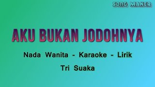 Aku Bukan Jodohnya  Nada Wanita  karaoke  Tri Suaka [upl. by Margetts]