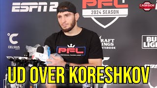 Magomed Umalatov Recaps Victory Over Andrey Koreshkov  PFL Regular Season [upl. by Acisset]