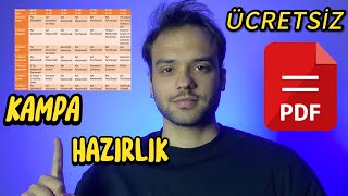 15 NET GARANTİLİ Ara Tatil Çalışma Programı  KAMPA HAZIRLIK [upl. by Magbie]