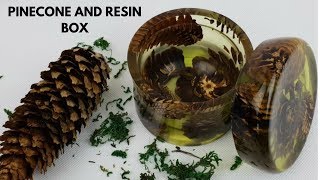 Pinecone and epoxy Resin box [upl. by Aloeda118]