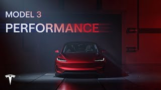 The New Model 3 Performance  Tesla [upl. by Eiznekam]