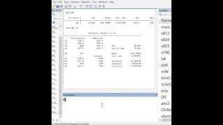 Data analysis in STATA  mean SD [upl. by Aldarcy]