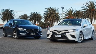 2018 Mazda 6 vs 2018 Toyota Camry [upl. by Rakia985]