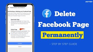 Delete Facebook Page Permanently in 2024  Step by step guide [upl. by Khalil]