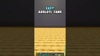 Minecraft Axolotl Tank 🐠 minecraft minecraftshorts minecrafttutorial [upl. by Nerol]