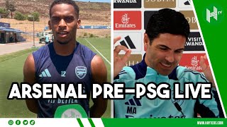 LIVE  Mikel Arteta and Jurrien Timber prePSG [upl. by Materse]