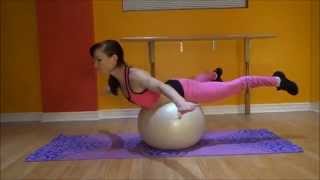 UNBELIEVABLE 70 Exercises with Exercise Ball beginner to advanced  Cirque du Soleil Artist [upl. by Lebiralc]