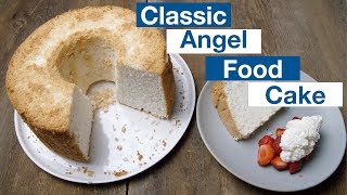 🔵 Classic Angel Food Cake Recipe So Light amp Airy [upl. by Horton]