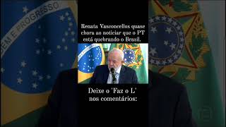 Renata Vasconcellos quase chora ao noticiar que o PT está quebrando o Brasil [upl. by Gruver841]