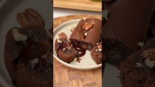 mini fondant cake🍫 chocolate asmr food recipe cooking choumicha baking cuisine inspo idea [upl. by Shirlie]