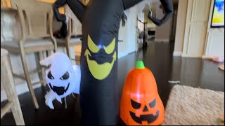 Halloween tree yard inflatable unboxing [upl. by Adelaida666]