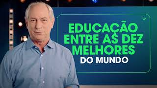 EDUCAÇÃO ENTRE AS DEZ MELHORES DO MUNDO  CIRO PRESIDENTE 12 [upl. by Aihsekal463]