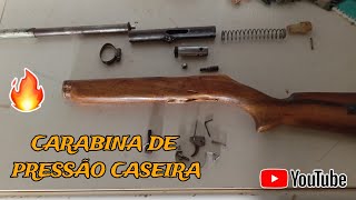 Carabina de pressão caseira  Desmontagem🔥  Drag  Sniper [upl. by Ierbua]