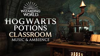 Hogwarts Potions Classroom 🧪  Harry Potter Music amp Ambience  Studying Focusing amp Sleep [upl. by Euell]