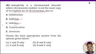 Aneuploidy is a chromosomal disorder where chromosome number is not the exact copy of its haploid [upl. by Inverson510]