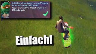 Vollführe einen kaum zu schaffenden Stunt auf einem Driftboard 🛹 Fortnite TMNT Splinters Aufträge [upl. by Yentrok685]