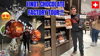 FINALLY LINDT CHOCOLATE FACTORY PAHUCH GAYA  EUROPE EP  3  😍❤️🇨🇭 [upl. by Garihc312]