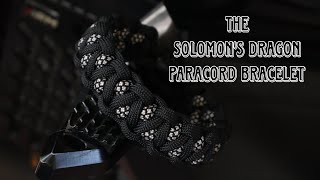 HOW TO MAKE SOLOMONS DRAGON PARACORD BRACELET EASY PARACORD TUTORIAL DIY [upl. by Salli]