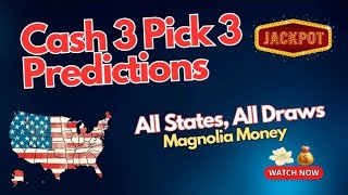 Cash 3 Pick 3 Predictions 112424 Lottery Numbers Any State or Country  Winning Strategy [upl. by Sada254]