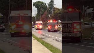 Lansdowne Fire Company Engine 18 And Yeadon Fire Company Squad 16 firetruck fyp emergency [upl. by Harimas]