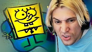 there will Never be another cartoon like Spongebob Squarepants  xQc Reacts [upl. by Raynell764]