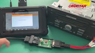 OBDSTAR DC706 ReadWrite FORD 6000CD Radio Code by Bench EOBDToolcouk [upl. by Roarke]