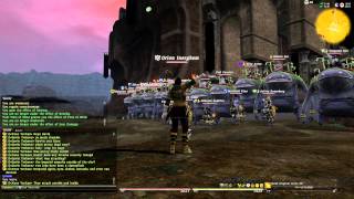 Goobbue Wall Outside Uldah FFXIV At Worlds End [upl. by Nnanerak268]