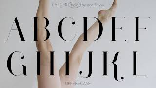 Larumi  Animated font  Serif display typography by ana amp yvy [upl. by Kiraa]