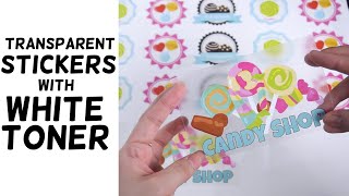 How to Print and Cut Transparent Stickers [upl. by Akerehs]