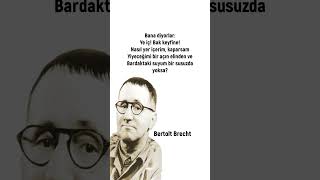 Bertolt Brecht bertoltbrecht edebiyat yazarlar seslikitapsiir felsefe viralvideo şair [upl. by Sims]