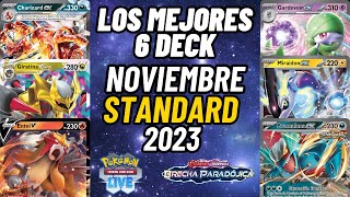 ¡LOS 6 MEJORES DECKS NOVIEMBRE 2023 EN 12 MINUTOS  POKÉMON TCG LIVE   STANDARD  PARADOX RIFT [upl. by Jakob]