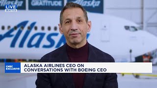 Alaska Airlines CEO on their partnership with Boeing [upl. by Torrey]